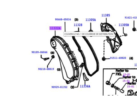 Carter plastique de distribution HDJ80 24s