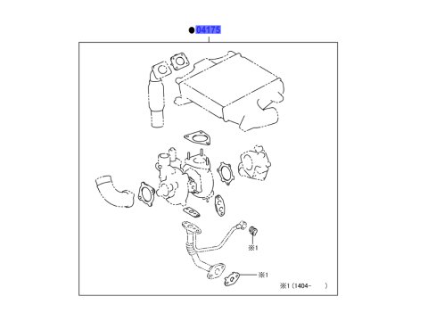 Pochette de joints de turbocompresseur Hilux Vigo 3.0D4-D