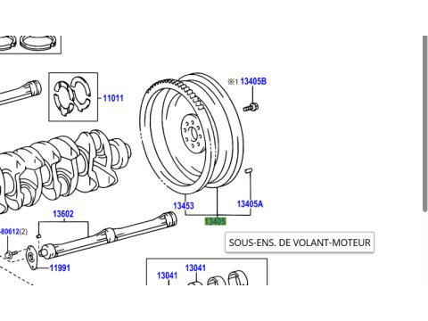 Volant moteur couronne de démarreur boite vitesses automatique KDJ9 KDJ12 KDJ15 Hilux
