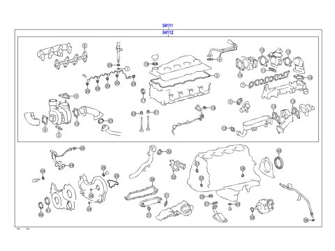 Pochette de joints moteur complète KDJ150 190cv