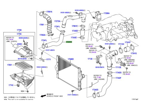 Flexible air No1 intercooler KDJ15