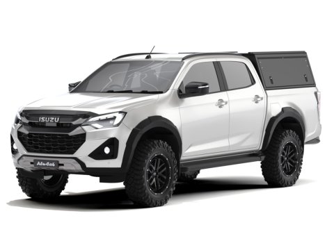 Hardtop Explorer Guard aluminium noir lisse Isuzu D-Max 2020+ double cabine Alu Cab