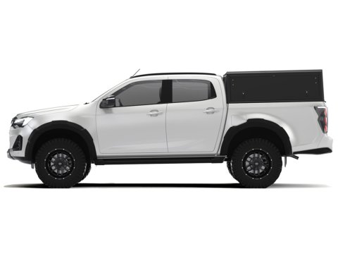 Hardtop Explorer Guard aluminium noir lisse Isuzu D-Max 2020+ double cabine Alu Cab