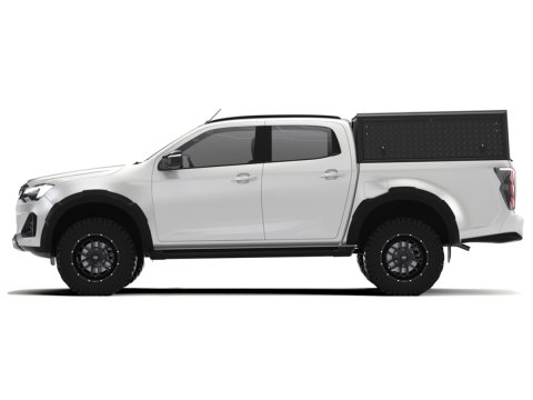 Hardtop Explorer Guard aluminium noir strié Isuzu D-Max 2020+ double cabine Alu Cab
