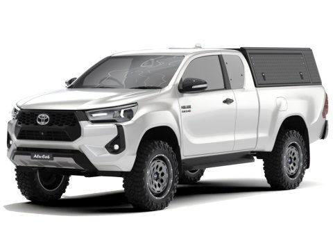 Hardtop Explorer Guard aluminium noir strié Toyota Hilux Revo extra cabine Alu Cab