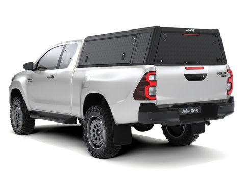 Hardtop Explorer Guard aluminium noir strié Toyota Hilux Revo extra cabine Alu Cab