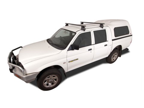 Kit 2 barres de toit Rhino Rack Sportz 1260mm Mitsubishi L200 K74 Double Cab 1996-2006