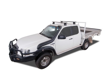 Kit 2 barres de toit Rhino Rack Sportz 1260mm Ford Courier Mazda Bravo Double Cab 1999-2006