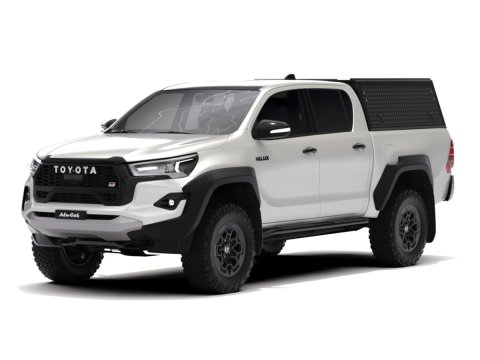 Hardtop Explorer Guard aluminium noir strié Toyota Hilux Revo double cabine Alu Cab