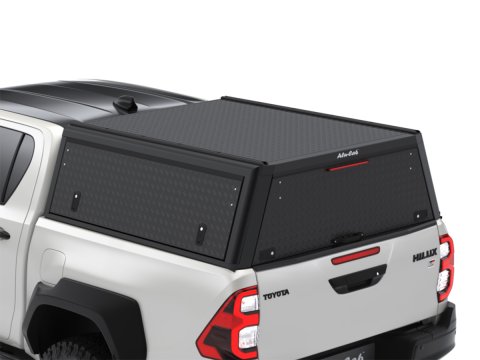 Hardtop Explorer Guard aluminium noir strié Toyota Hilux Revo double cabine Alu Cab