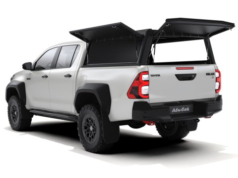 Hardtop Explorer Guard aluminium noir strié Toyota Hilux Revo double cabine Alu Cab