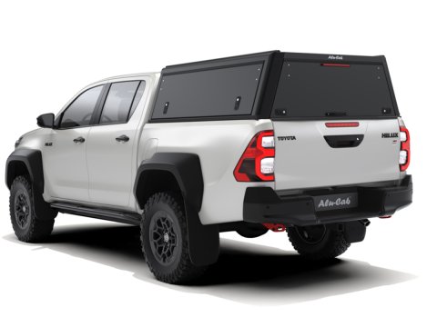 Hardtop Explorer Guard aluminium noir lisse Toyota Hilux Revo double cabine Alu Cab