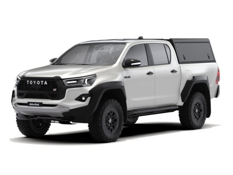 Hardtop Explorer Guard aluminium noir lisse Toyota Hilux Revo double cabine Alu Cab