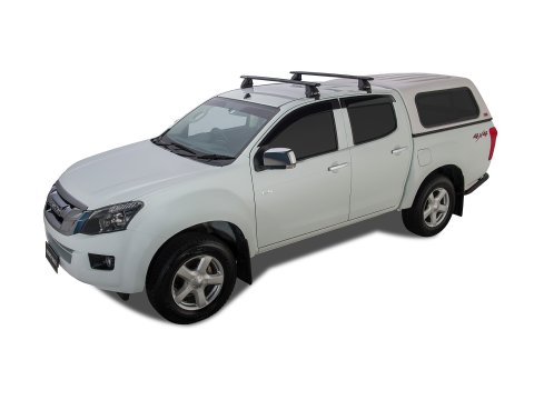 Kit 2 barres de toit Rhino Rack Sportz 1260mm Isuzu D-Max Double Cab 2012-2020