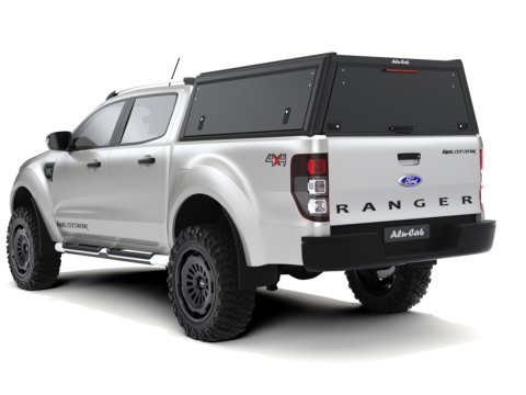 Hardtop Explorer Guard aluminium noir lisse Ford Ranger 2012-2022 double cabine Alu Cab