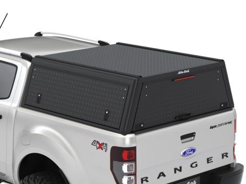 Hardtop Explorer Guard aluminium noir strié Ford Ranger 2012-2022 double cabine Alu Cab