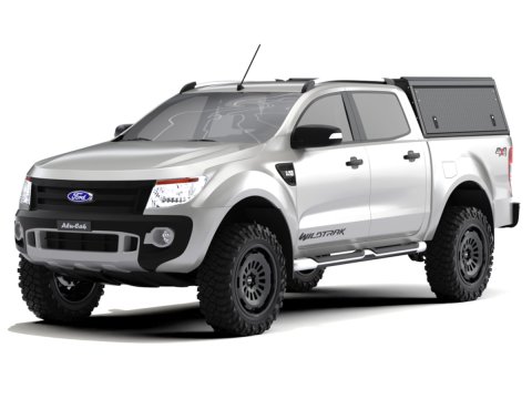 Hardtop Explorer Guard aluminium noir strié Ford Ranger 2012-2022 double cabine Alu Cab