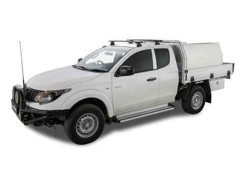 Kit 2 barres de toit Rhino Rack Sportz 1260mm Mitsubishi L200 Double & Extra Cab 2015-2024