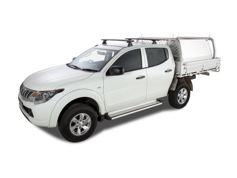 Kit 2 barres de toit Rhino Rack Sportz 1260mm Mitsubishi L200 Double & Extra Cab 2015-2024