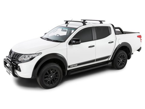 Kit 2 barres de toit Rhino Rack Sportz 1260mm Mitsubishi L200 Double & Extra Cab 2015-2024