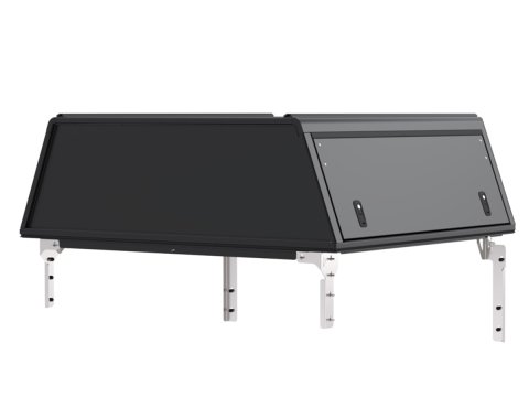 Hardtop Explorer Guard aluminium noir lisse Ford Ranger 2023+ double cabine Alu Cab