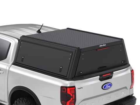 Hardtop Explorer Guard aluminium noir lisse Ford Ranger 2023+ double cabine Alu Cab
