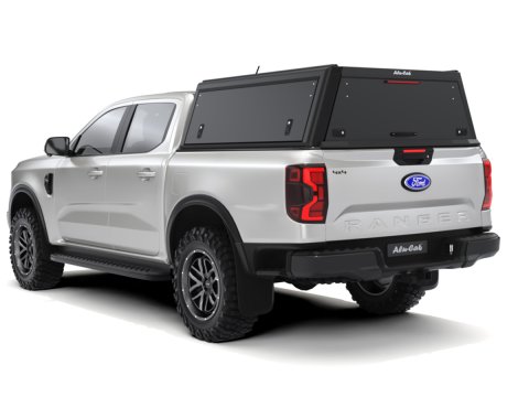 Hardtop Explorer Guard aluminium noir lisse Ford Ranger 2023+ double cabine Alu Cab