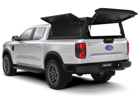Hardtop Explorer Guard aluminium noir strié Ford Ranger 2023+ double cabine Alu Cab