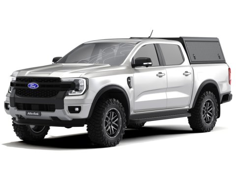 Hardtop Explorer Guard aluminium noir strié Ford Ranger 2023+ double cabine Alu Cab