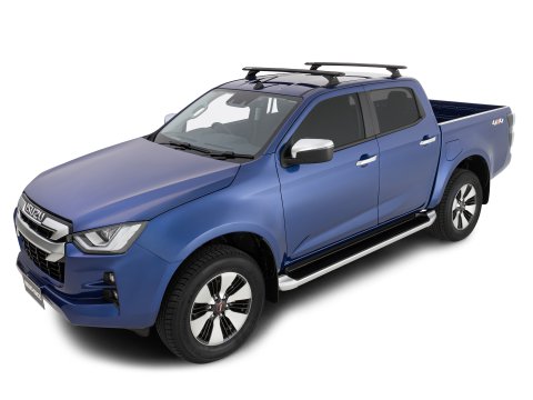 Kit 2 barres de toit Rhino Rack Sportz 1260mm Isuzu D-Max Double Cab 2012+