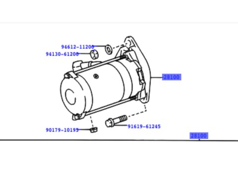 Démarreur complet NEUF pour Land Cruiser HDJ100