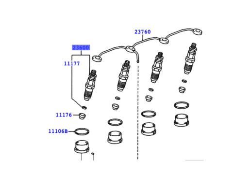 Injecteur NEUF Denso complet KZJ7 KZJ9