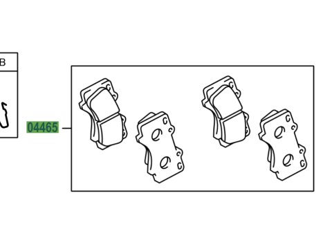 Plaquettes de frein avant Hilux GR