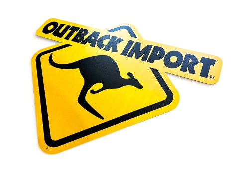 Panneau métal signalétique OUTBACK IMPORT