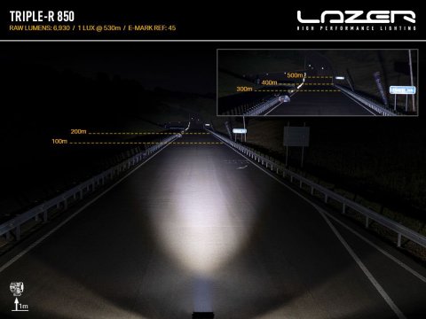 Projecteur leds Lazer Triple-R 850 - avec feux de position