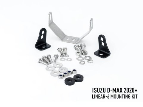 Kit seul Lazer Isuzu D-Max (2021-2022) - Bumper Beam Mounting Kit (For 2x Linear-6)