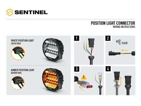 Longue portée LED Lazer Sentinel 9 Highline PL2 Blanc