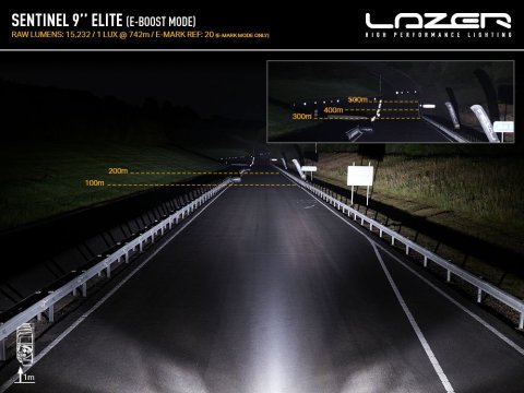 Longue portée LED Lazer Sentinel 9 Elite PL2 Blanc