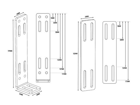 Accessoire montage Lazer Universal Bumper Beam Mounting Kit