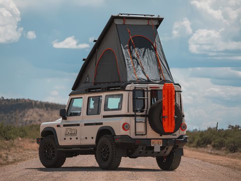 Toit relevable Alu-Cab Silenus pour INEOS Grenadier.