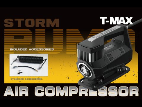 Compresseur portable monocylindre Storm Pump 12V 190lpm 150psi