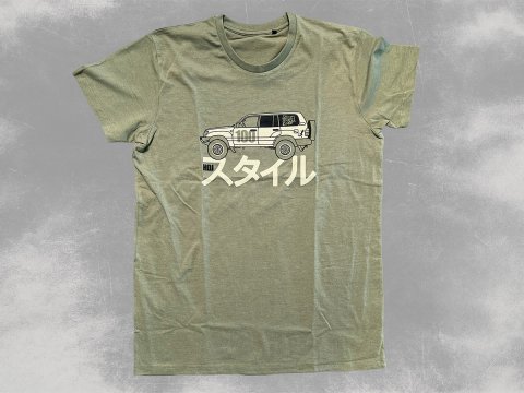 Tshirt homme HDJ100 Dream Team Car kaki chiné