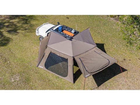 Paroi latérale trapézoïdale pour auvent Batwing compact Rhinorack