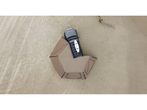 Paroi latérale trapézoïdale pour auvent Batwing Rhinorack