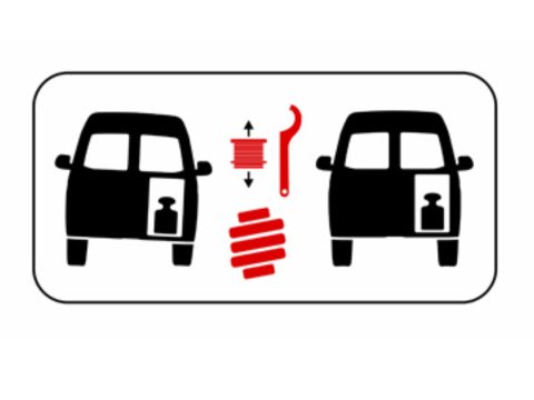 Kit de 4 ressorts Eibach HD ajustables en hauteur pour Volkswagen Transporter T5 T6 4Motion