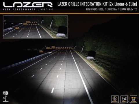 Kit intégration calandre Lazer VW T7 Multivan (2022+) - Linear-6 Elite Plus