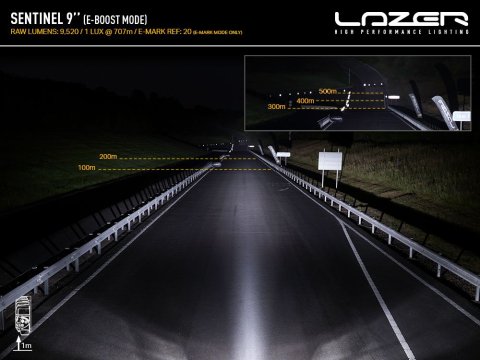 Longue portée LED Lazer Sentinel 9 Blanc