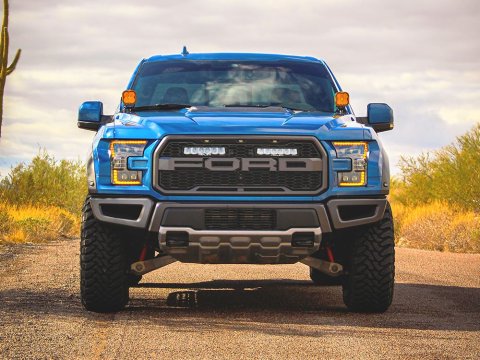 Kit intégration calandre Lazer Ford F-150 Raptor (2017-2020) - Carbon-6 Spot Yellow Dip