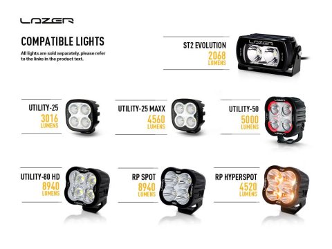 Kit seul Lazer Toyota Land Cruiser 250 - A-Pillar Mount Kit