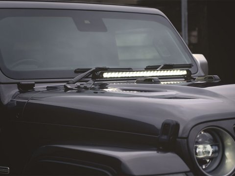 Kit seul Lazer Jeep Wrangler JL (2017+) - Bonnet Mount (For Linear-24)